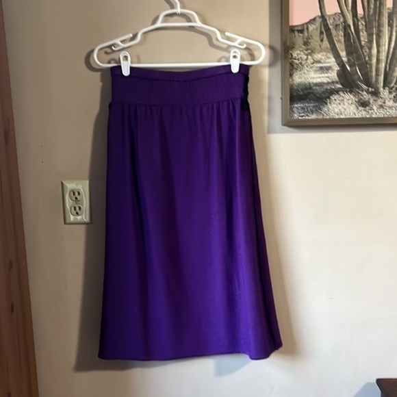 ❤️FINAL SALE❤️ Vintage/Retro USA Union-Made Royal Purple Knit Stretch Skirt - Picture 6 of 8